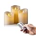Air Zuker Flameless Candles Battery Operated Candles Real Wax Pillar LED Candles with Dancing Flame with 10-Key Remote and Cycling 24 Hours Timer, Height 4