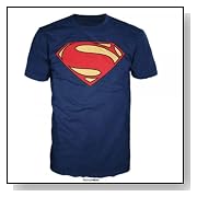Superman Man of Steel Logo T-Shirt Blue