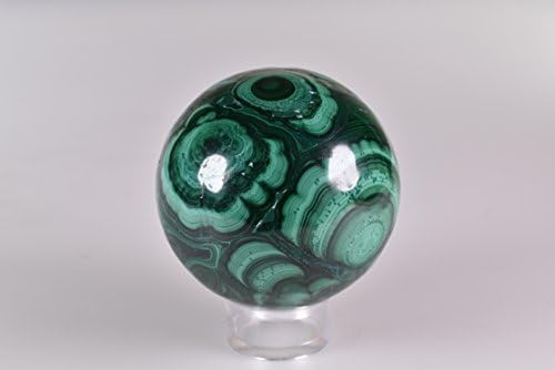 Malachite Sphere Handmade in Africa 5.6 cm 346 grams