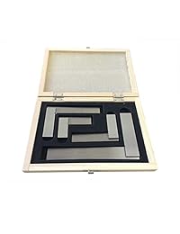 Kaufhof ASS-5535 - Juego de 4 cuadrados de acero de precisión