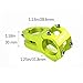 31.8 Stem 45mm Bike Stem Wake Mountain Bike Stem Short Handlebar Stem for Most Bicycle, Road Bike, MTB, BMX, Fixie Gear, Cycling (Aluminum Alloy, Black Blue Gold Red) (Green)