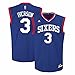 Allen Iverson Philadelphia 76ers NBA Adidas Men's Blue Official Replica Jersey