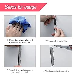 4 PCS Bling Rhinestone Car Door Handle Scratch