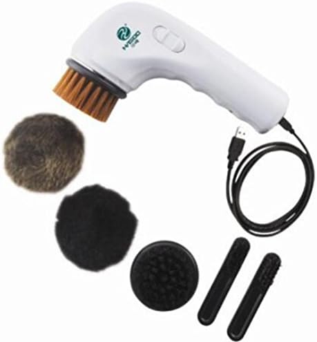 GSPOR Household Shoe Brusher Electric Shoe Polishers Mini Handheld Portable USB Port Rechargeable Shoe Care Kits Automatic Shoe Brusher Machine