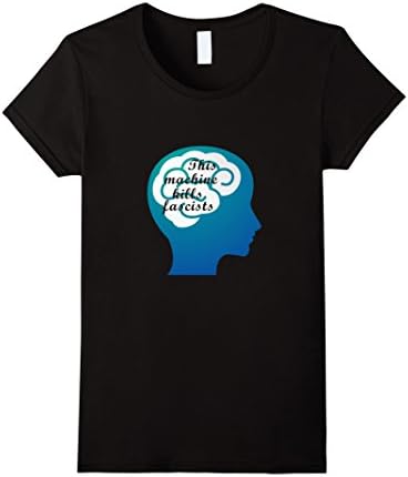 Women's This machine kills fascists shirt Medium Black