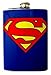 Stainless Steel 8oz Hip Silver Flask Superman D4 Drinking Whiskey Brandy Flag