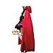 Halloween Dress Vitalismo Wench Little Hooded Cosplay Dress with Cape Gloves