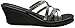 Skechers Cali Women's Rumblers-Social Butterfly Wedge Sandal,Gunmetal,7 M US
