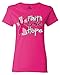 Shop4Ever Faith Love Hope Women's T-Shirt Breast Cancer Awareness Shirts Large Heliconia Pink 12817