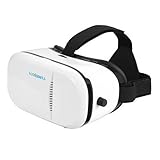 Luxebell 3D VR Glasses Virtual Reality Headset Super2 for 3D Movies and Games Compatible with 4.7-6 Inch Smartphone iPhone 6/6S/6 Plus Samsung (White)