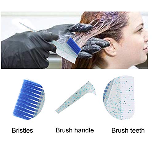 Hair Dye Brushes, Hair Dye Color Brush Dye Brush Set Hair Coloring Brush for Hair Tint Dying Coloring Applicator, Color Tint Applicator 3 Pack(blue)