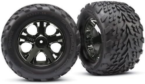 Traxxas 3669A Talon 2.8 Tires Assembled on All-Star Black-Chrome Wheels, Model: TRAC3679, Toys & Gaems