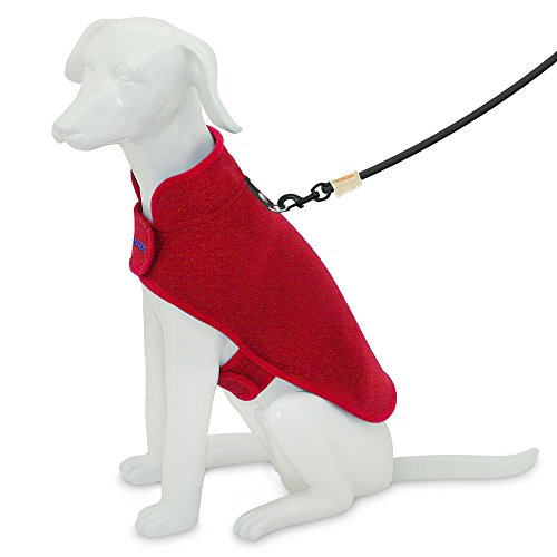 Best Pet Supplies 251-RD-L Voyager Windproof Fleece Pet Jacket, Large, Red