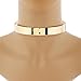Dreamyth Retro Women's Metal Chain Choker Necklace Gold