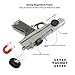 Magnet Mount, Magnetic Gun Holster Mount for Car, Truck, Handgun, Pistol, Rifle, Shotgun, Revolver in Vehicle, Wall, Vault, Bed, Bedside, Desk- Rubber Coated 25 Lbs Rated
