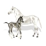 Breyer Grey Thoroughbred and Foal - Classics Toy Horse Playset