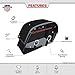 Nomad USA Extra-Large Universal Reinforced Armor Synthetic Black Leather Throw Over Motorcycle Saddlebags (Studded)