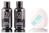 J Beverly Hills Platinum HYDRATE Shampoo & Conditioner DUO Set (with Sleek Compact Mirror) (3.4 oz / 100 ml - travel DUO kit)