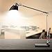 TaoTronics Metal Desk Lamp LED Flexible Arm, Rotatable Head, Eye-Friendly Design, Black Plastic + Silver Aluminum Alloy Finish, 6W