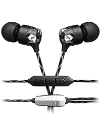 Audífonos Hi Fi intraurales modernos Zn con botón de control remoto y micrófono, marca V Moda, Nero