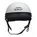 MMG Half Helmet Classic Open Face Design DOT Goggles Included - White, Medium