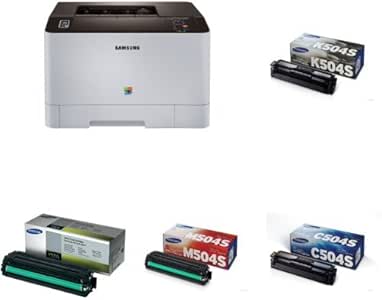 Amazon.com: Samsung SL-C1810W Wireless Color Printer and CLT-504S Toner (Black, Cyan, Magenta 
