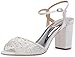 Badgley Mischka Women's Carlie Heeled Sandal, Soft White, 8.5 M US