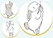 Colourful Children's Cartoon Fantasy Hot Air Balloon Cute Rabbit Wall Decals Stickers Kids Colorful Cartoon Removable Wall Stickers for Kids Nursery Bedroom Living Room