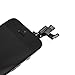 iPhone SE Full Screen Replacement LCD Touch Assembly Front Camera Earpiece Speaker Home Button with Repair Tools (Black)
