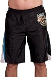 Ed Hardy Mens Sweat Pants Shorts - Black - Large