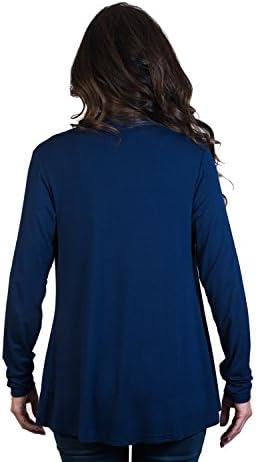 Agiato Women's Modern Long Sleeve Basic Cardigan