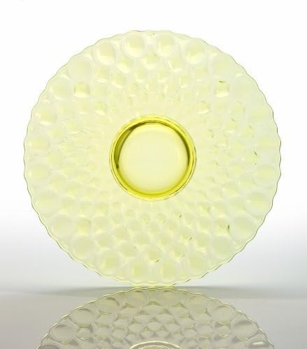 Vaseline Glass Large Serving Platter Elizabeth Pattern
