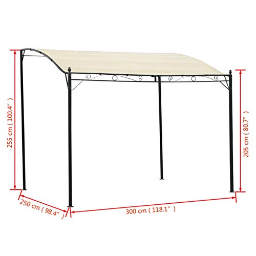 Tidyard Pavillon Gartenpavillon Überdachung Partyzelt Pergola Garten Terrasse Terrassenpavillon Sonnenschutz Gartenzelt… – Bild 6