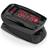 [New Version] iProv&egrave;n Pulse Oximeter Fingertip (Oximetro) - Blood Oxygen Saturation Monitor - with Case, Batteries and Lanyard - OXI-27BL