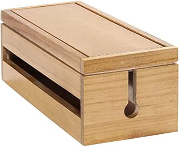 Haude - Caja organizadora de cables de madera para cable de extensión