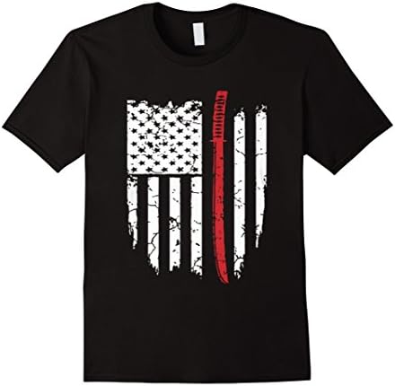 Men's American Samurai Flag shirt Medium Black