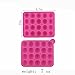 Minchsrin Silicone Cake Mold Lollypop Cupcake Baking Mold Cake Pop Stick Mold Tray Pink with 40 Sticks