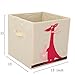 Murtoo Storage Bins Foldable Cube Box, Fabric Toy Storage Cubes for Kids, 13'' L, Fox