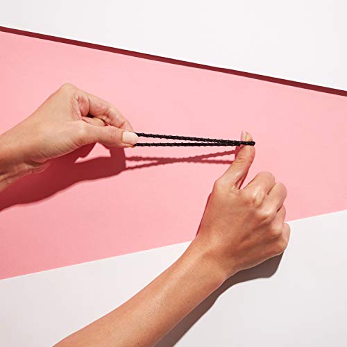 image for Goody Ouchless No Slip Hair Ties, 10 Ct, Black, 4MM Rubber Bands, Slid