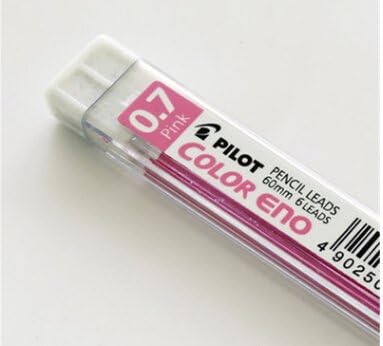 jigang 12 Pilot Color ENO 0.7 Mechanical Pencil Lead REFILLS, PLCR-7 SUR