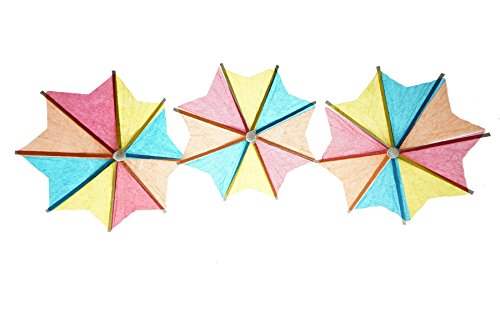 Bilipala 50 PCS Colorful Paper Umbrellas, Cocktail Parasol Picks, Cupcake Toppers Picks