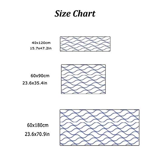 Keukenmatten Antislip wasbare indoor tapijten keuken tapijt keuken runner matte set, mooi rood bedrukt baddeken met een… - Afbeelding 5