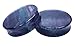 PAIR 8G-38mm Rainbow Fluorite Stone Plugs Tunnels Gauges Double Flare Organic Blue Purple