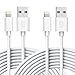 Canyso 2 Pack 6ft iPhone Charger, Lightning to USB-A Cable, USB Fast Charging Cord High Speed Data Sync Cord Power Connector Compatible with iPhone X/Xs Max/XR / 8/8 Plus / 7/7 Plus iPad, iPod & More