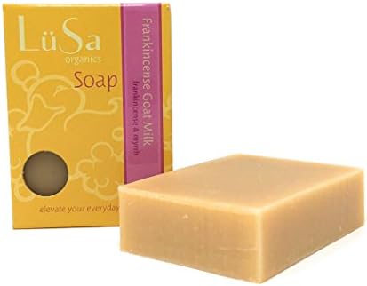 LuSa Organics Frankincense &amp; Myrrh Goat Milk Soap