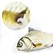 Babula 2 Piece Cat Toys, Catnip Simulation Plush Fish Toy, Grass Carp and Salmon