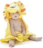 Hooded Baby Towel, Lion Design from Little Tinkers World, Ultra Absorbent, Durable Bath Towel Perfect for Girls and Boys by Little Tinkers World