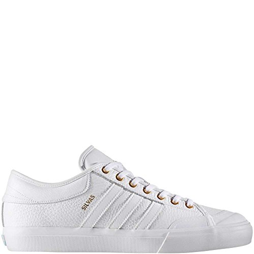 adidas Matchcourt Skate Shoes - White/Gold Metallic/Ice Blue - Mens - 9