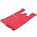 RG Large Plastic Grocery T-shirts Carry-out Bag Red Unprinted 12 X 6 X 21 100ct