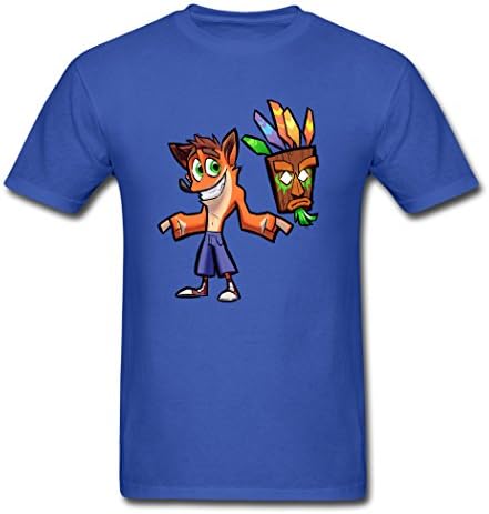 Uncle Tommy Cool Crash Bandicoot Ratchet And Clank Males Royal blue T-Shirts Medium